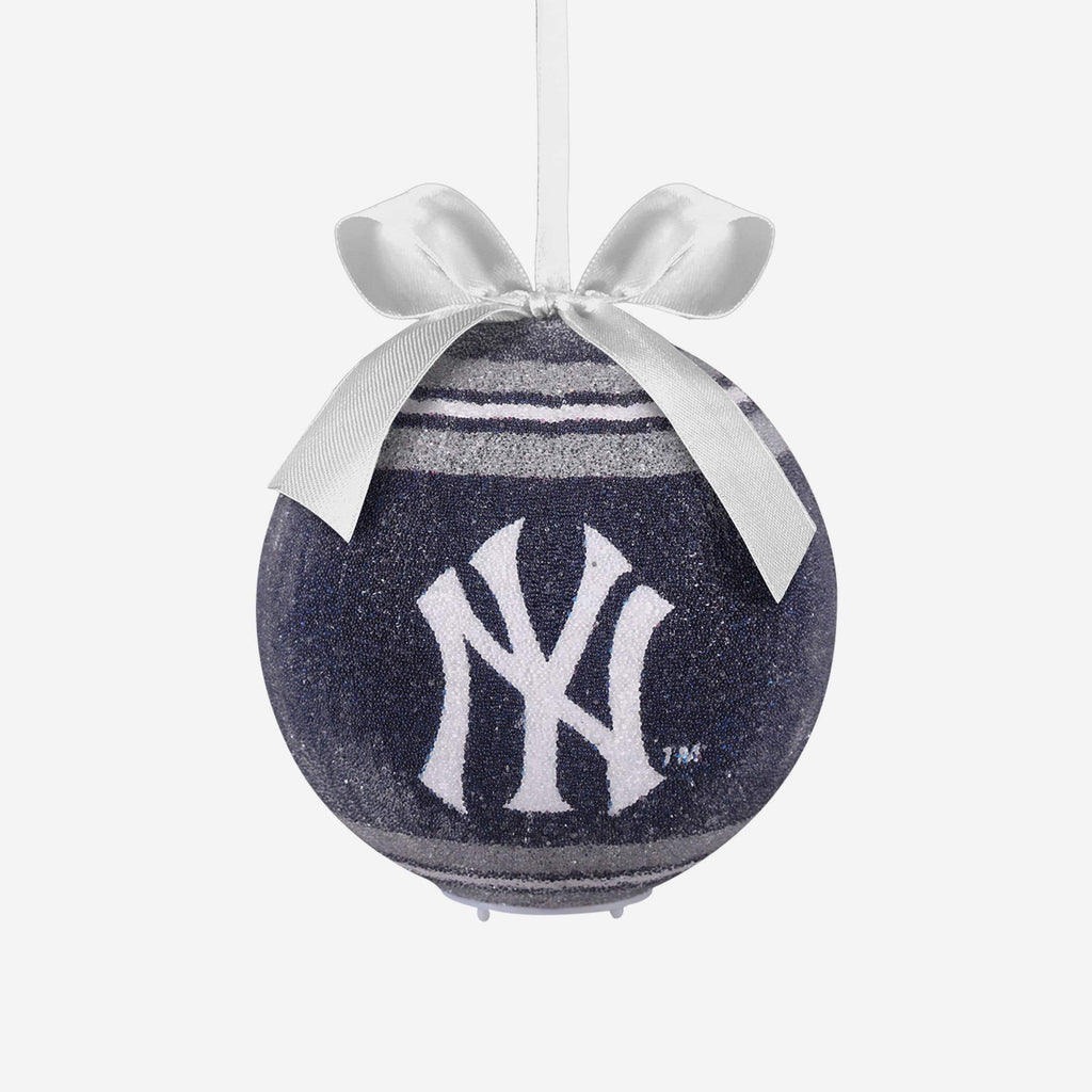 New York Yankees LED Shatterproof Ball Ornament FOCO - FOCO.com