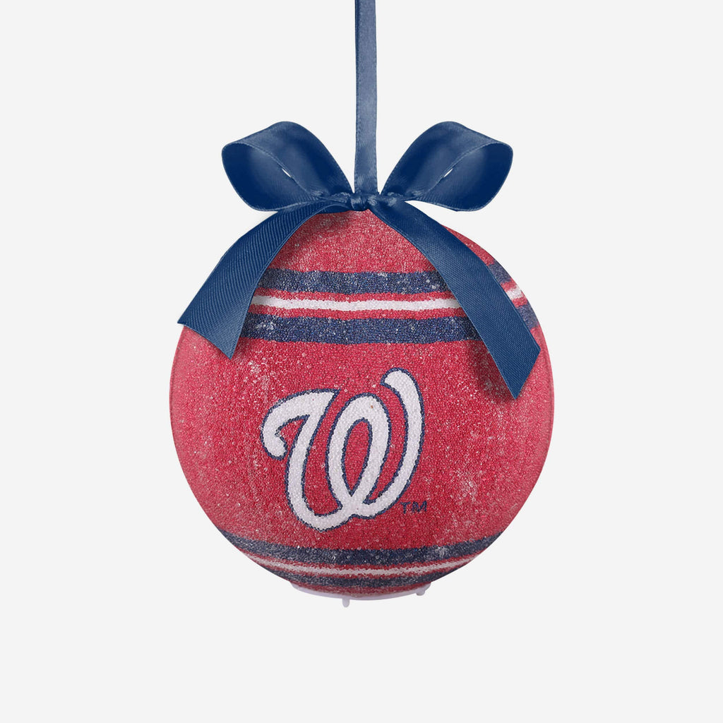 Washington Nationals LED Shatterproof Ball Ornament FOCO - FOCO.com