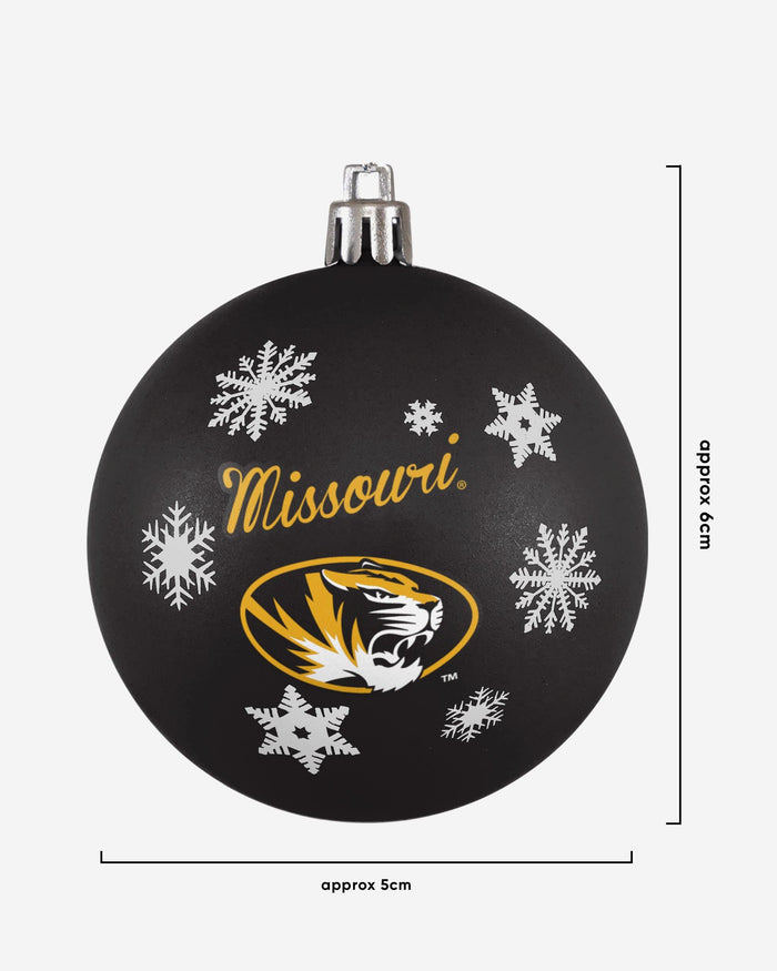 Missouri Tigers 5 Pack Shatterproof Ball Ornament Set FOCO - FOCO.com