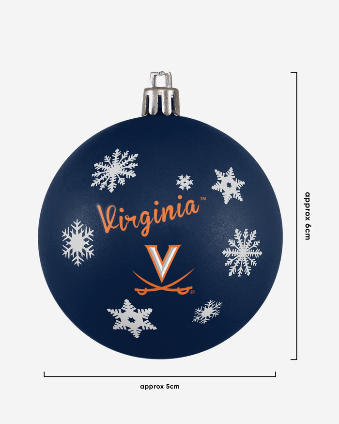 Virginia Cavaliers 5 Pack Shatterproof Ball Ornament Set FOCO - FOCO.com