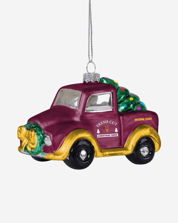 Arizona State Sun Devils Blown Glass Truck Ornament FOCO - FOCO.com