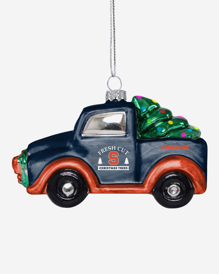 Syracuse Orange Blown Glass Truck Ornament FOCO - FOCO.com