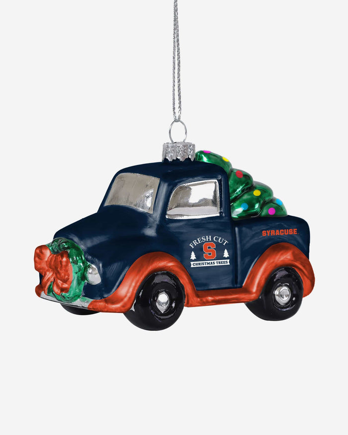 Syracuse Orange Blown Glass Truck Ornament FOCO - FOCO.com