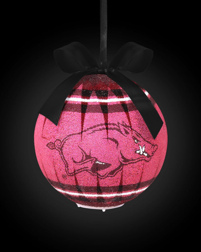 Arkansas Razorbacks LED Shatterproof Ball Ornament FOCO - FOCO.com