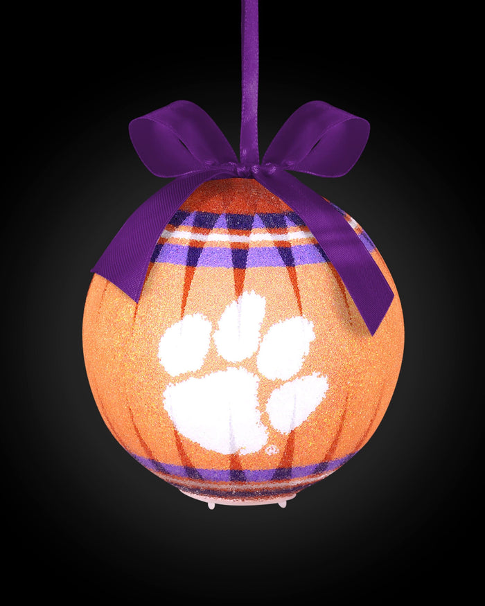 Clemson Tigers LED Shatterproof Ball Ornament FOCO - FOCO.com