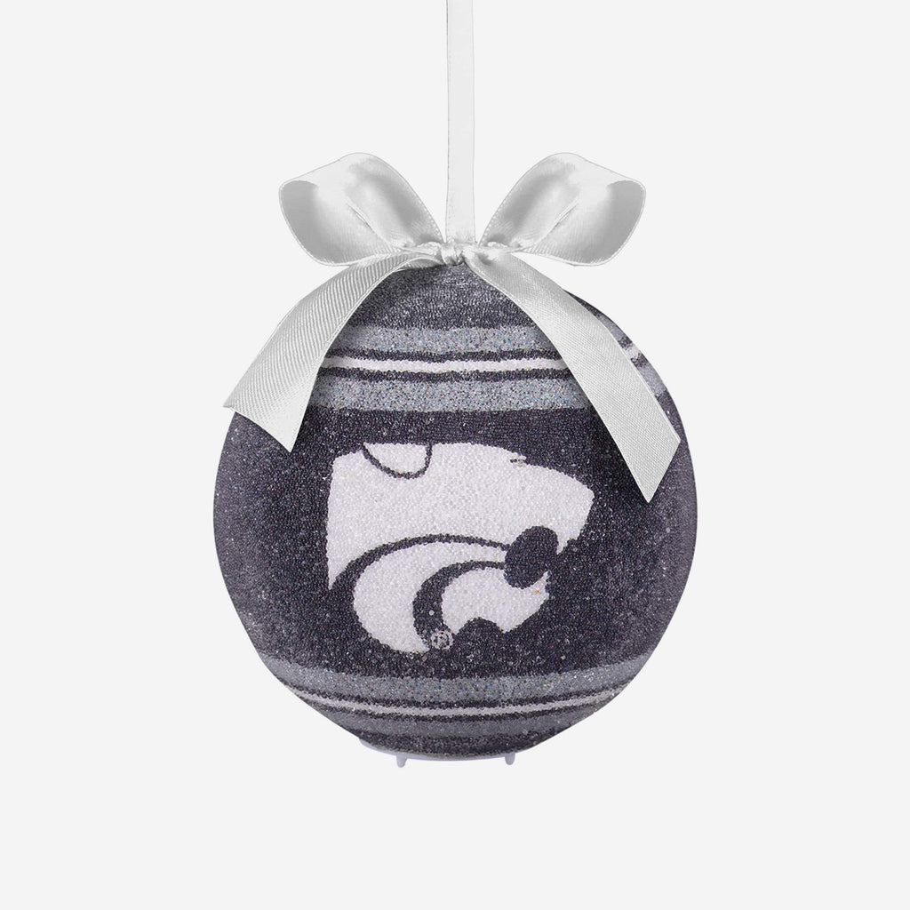 Kansas State Wildcats LED Shatterproof Ball Ornament FOCO - FOCO.com