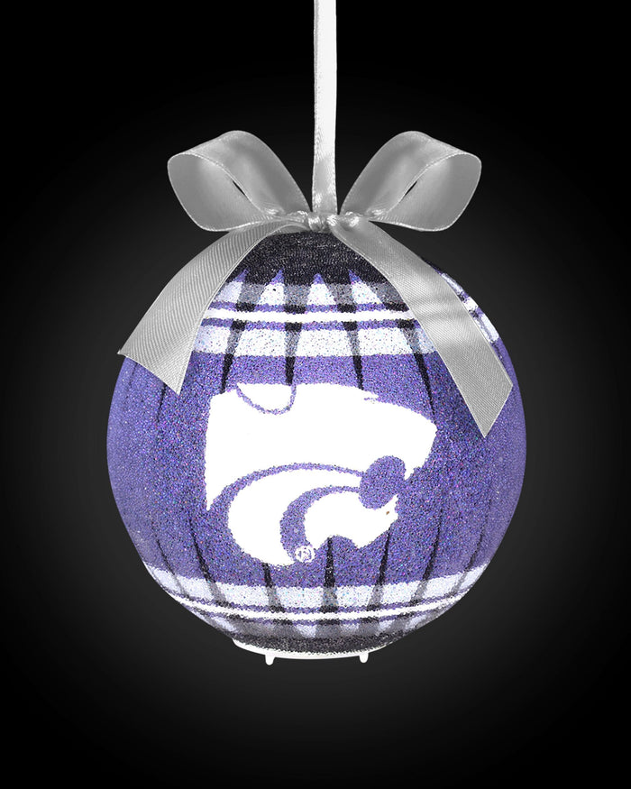 Kansas State Wildcats LED Shatterproof Ball Ornament FOCO - FOCO.com