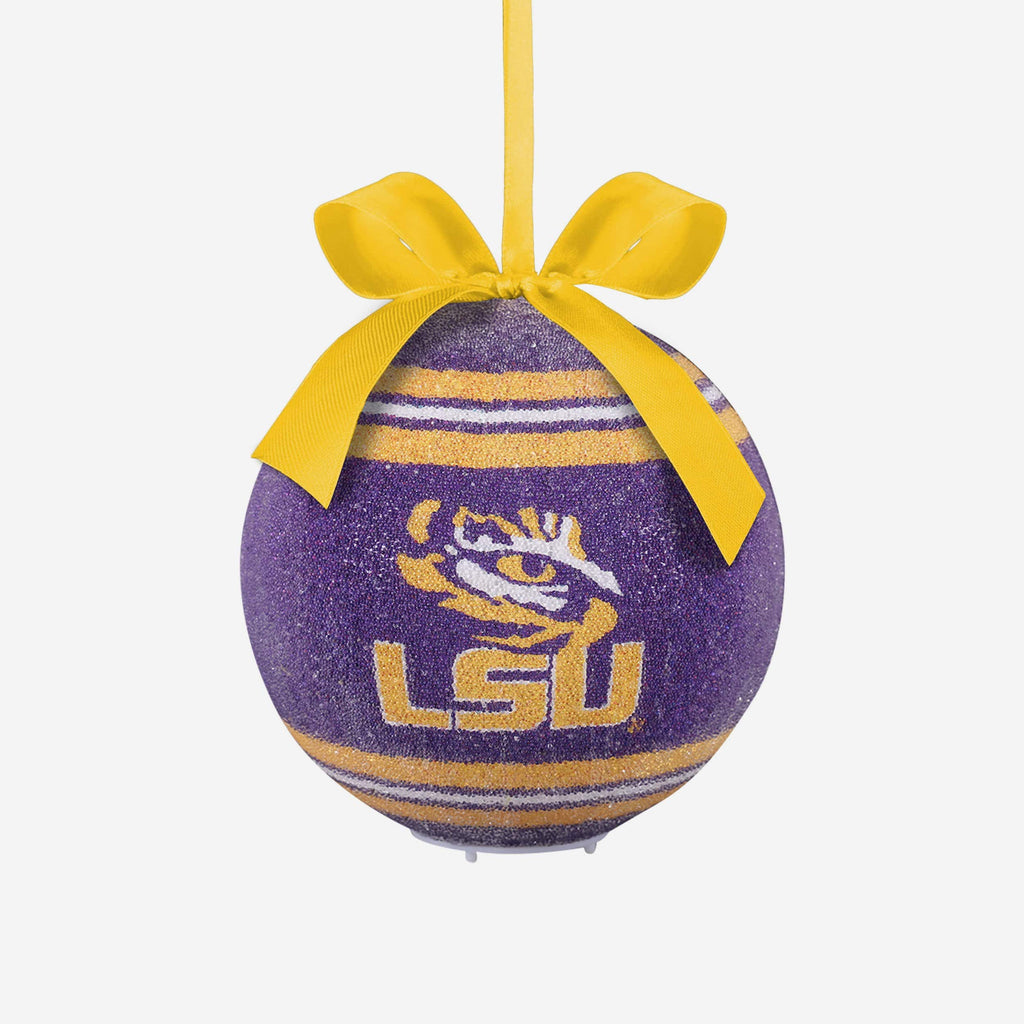 LSU Tigers LED Shatterproof Ball Ornament FOCO - FOCO.com