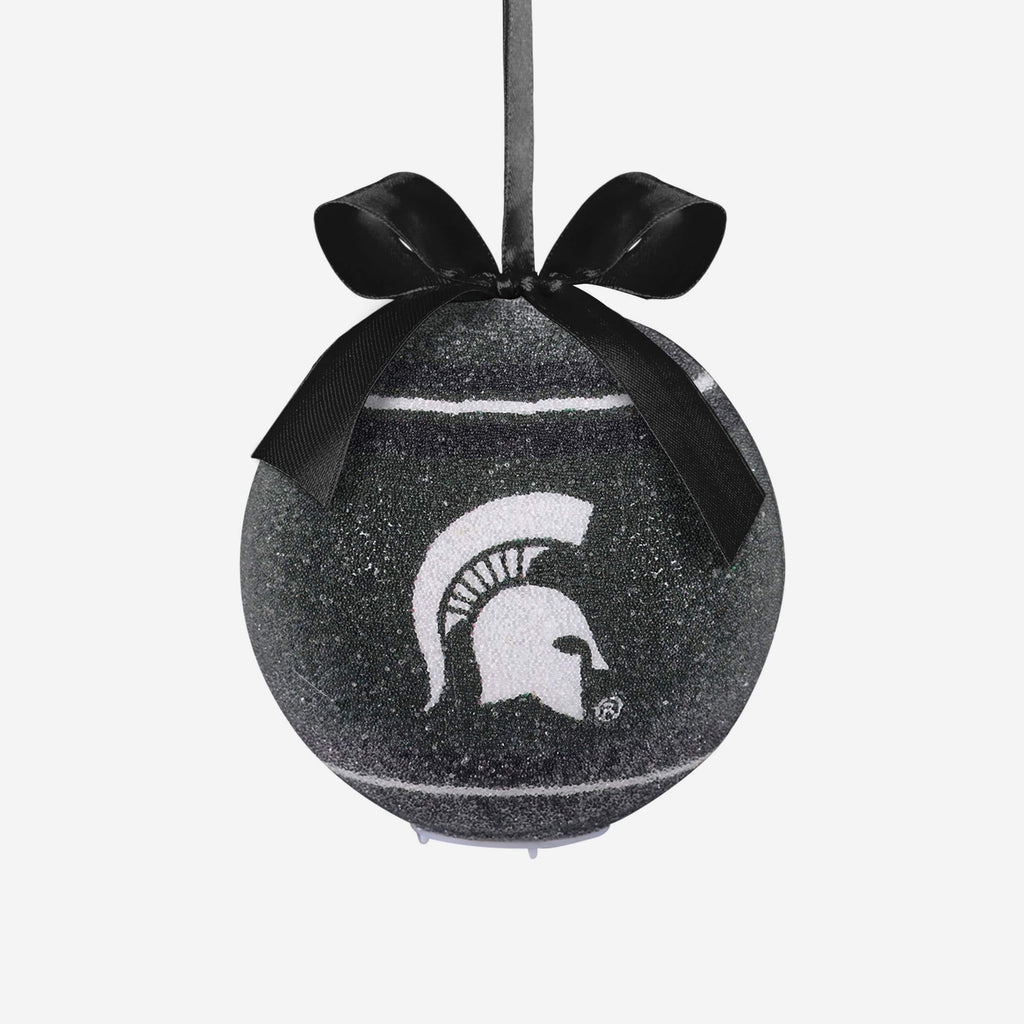 Michigan State Spartans LED Shatterproof Ball Ornament FOCO - FOCO.com