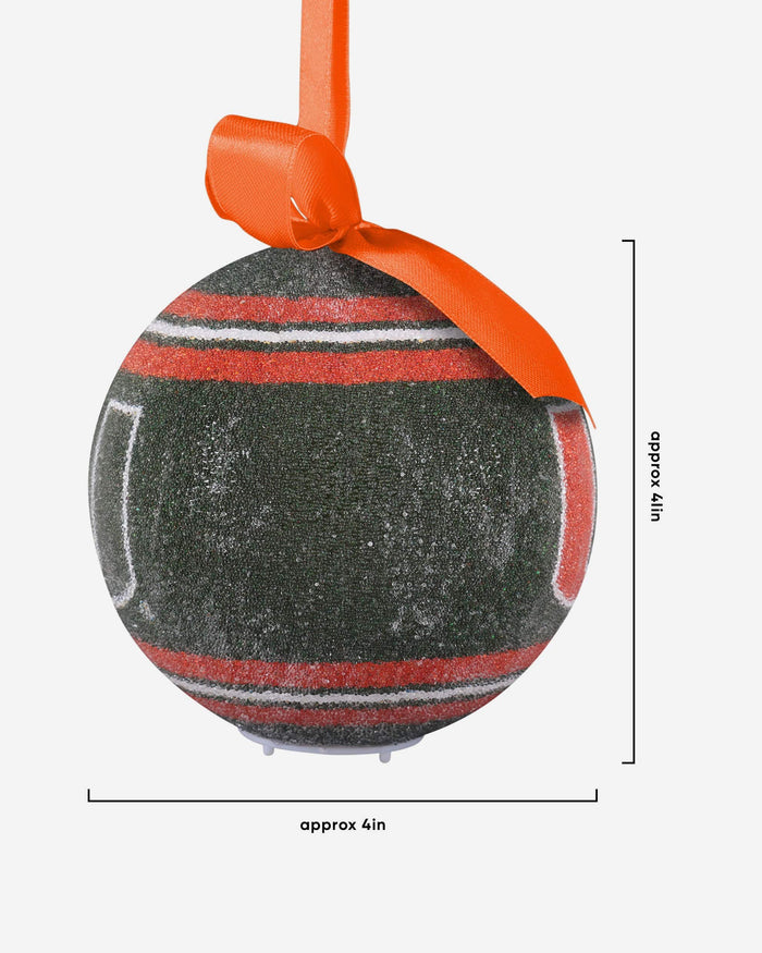 Miami Hurricanes LED Shatterproof Ball Ornament FOCO - FOCO.com