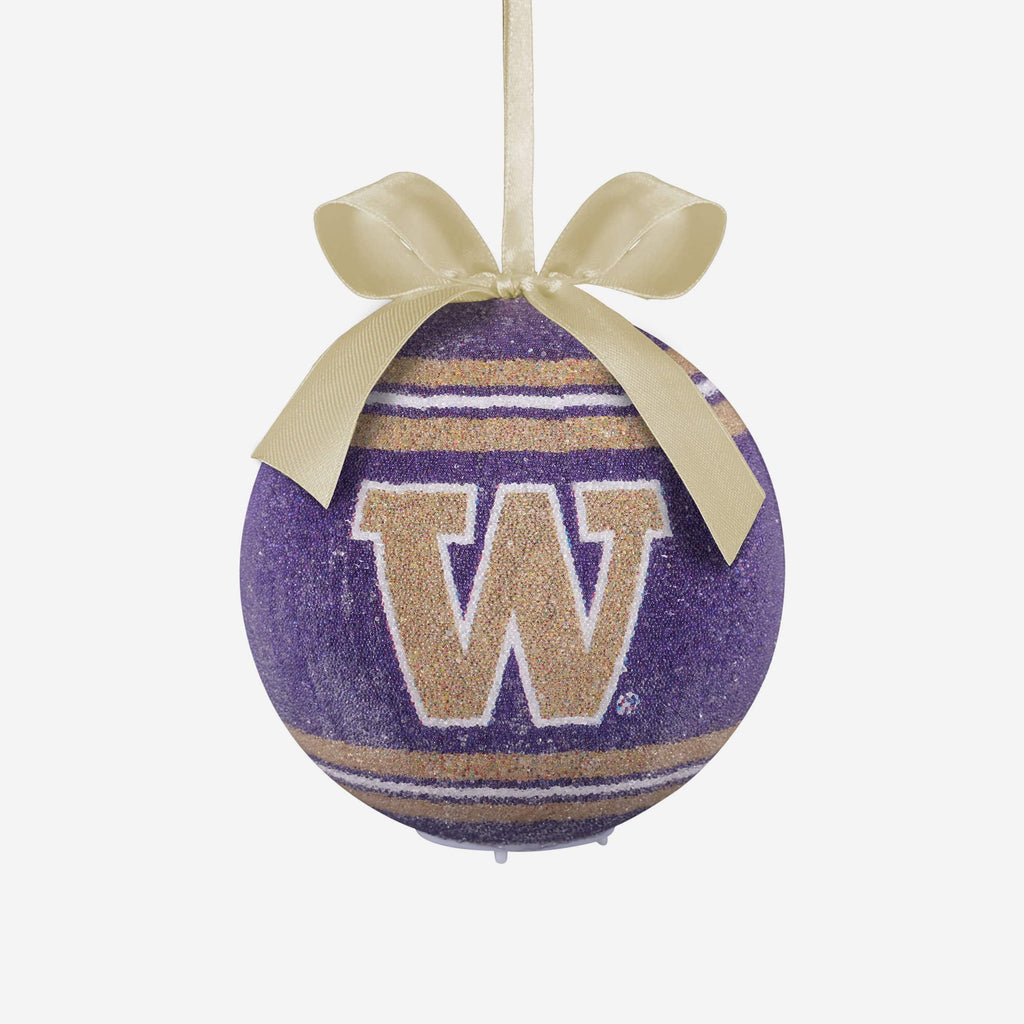 Washington Huskies LED Shatterproof Ball Ornament FOCO - FOCO.com