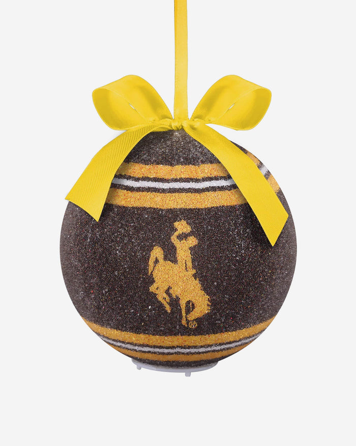 Wyoming Cowboys LED Shatterproof Ball Ornament FOCO - FOCO.com