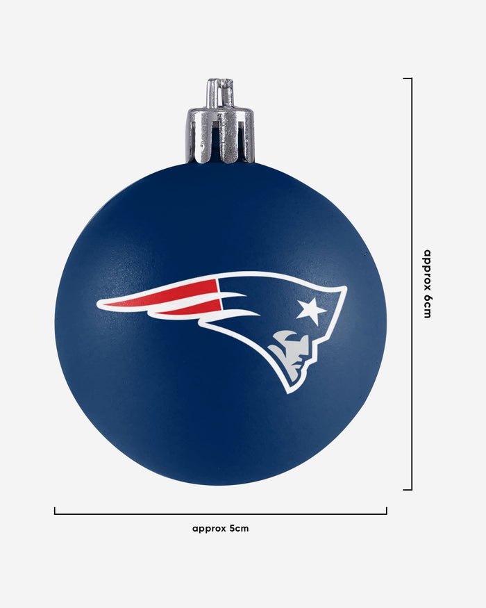 New England Patriots 12 Pack Ball Ornament Set FOCO - FOCO.com