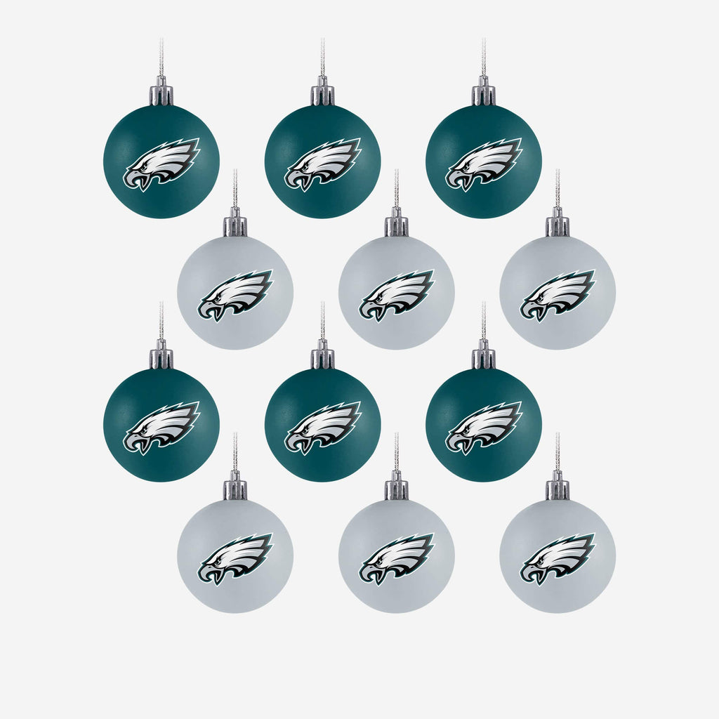 FOCO | Philadelphia Eagles 12 Pack Ball Ornament Set