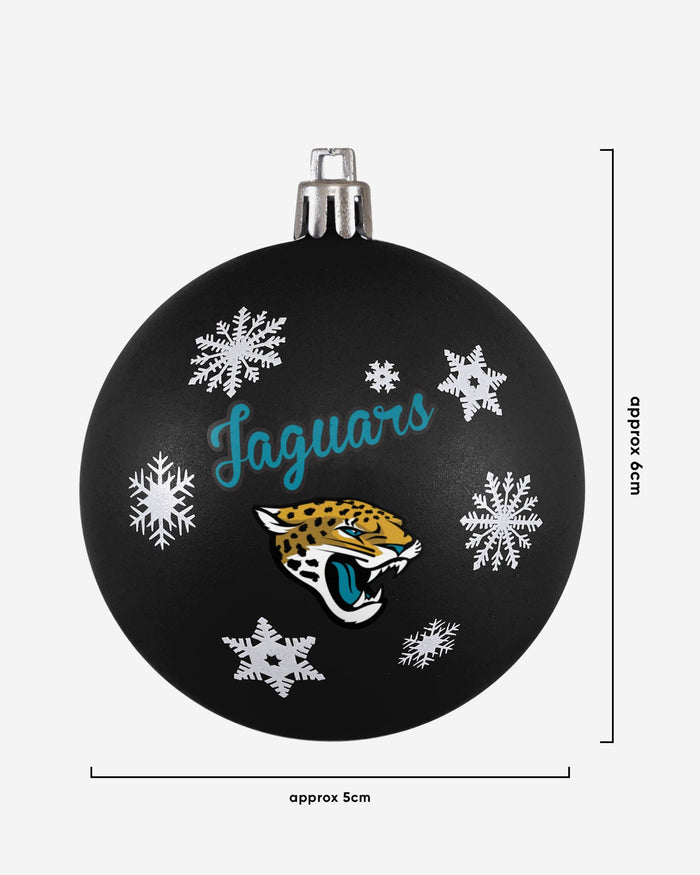 Jacksonville Jaguars 5 Pack Shatterproof Ball Ornament Set FOCO - FOCO.com