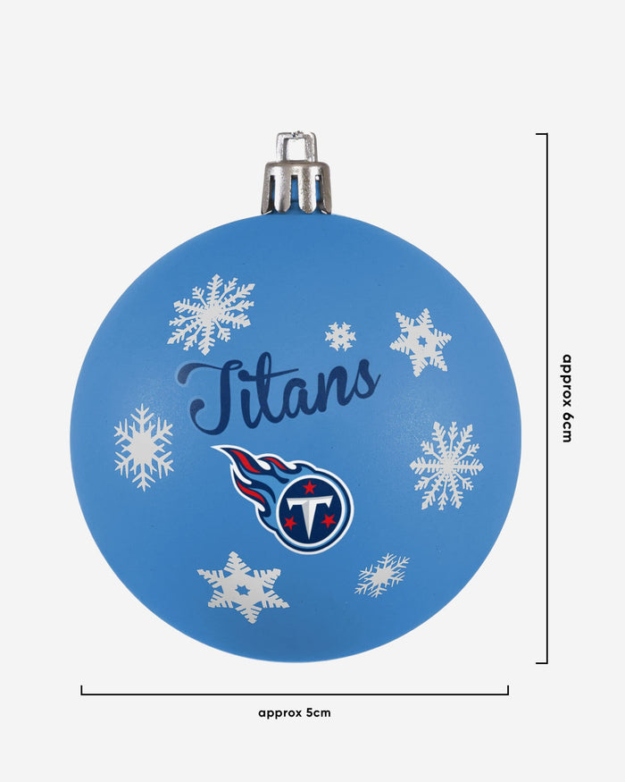 Tennessee Titans 5 Pack Shatterproof Ball Ornament Set FOCO - FOCO.com