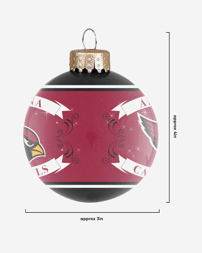 Arizona Cardinals 2 Pack Ball Ornament Set FOCO - FOCO.com