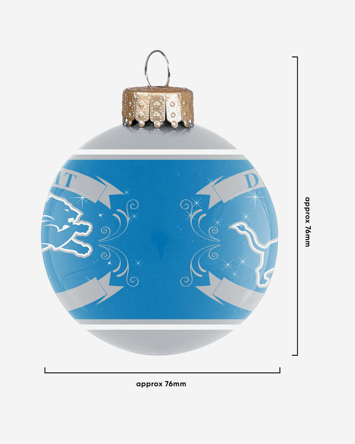 Detroit Lions 2 Pack Ball Ornament Set FOCO - FOCO.com