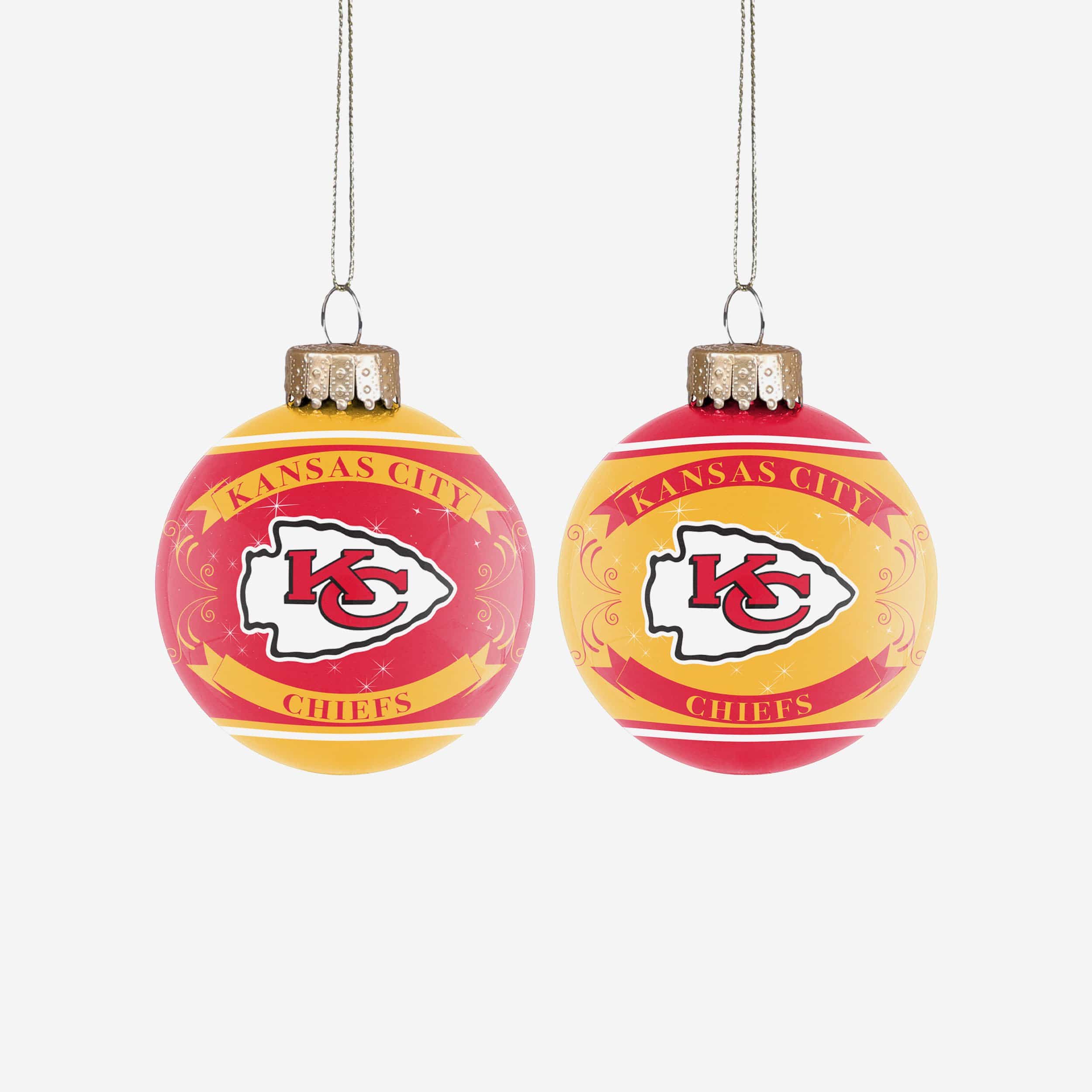 Kansas City Chiefs Super Bowl LVII Champions Glass Ball Ornament FOCO