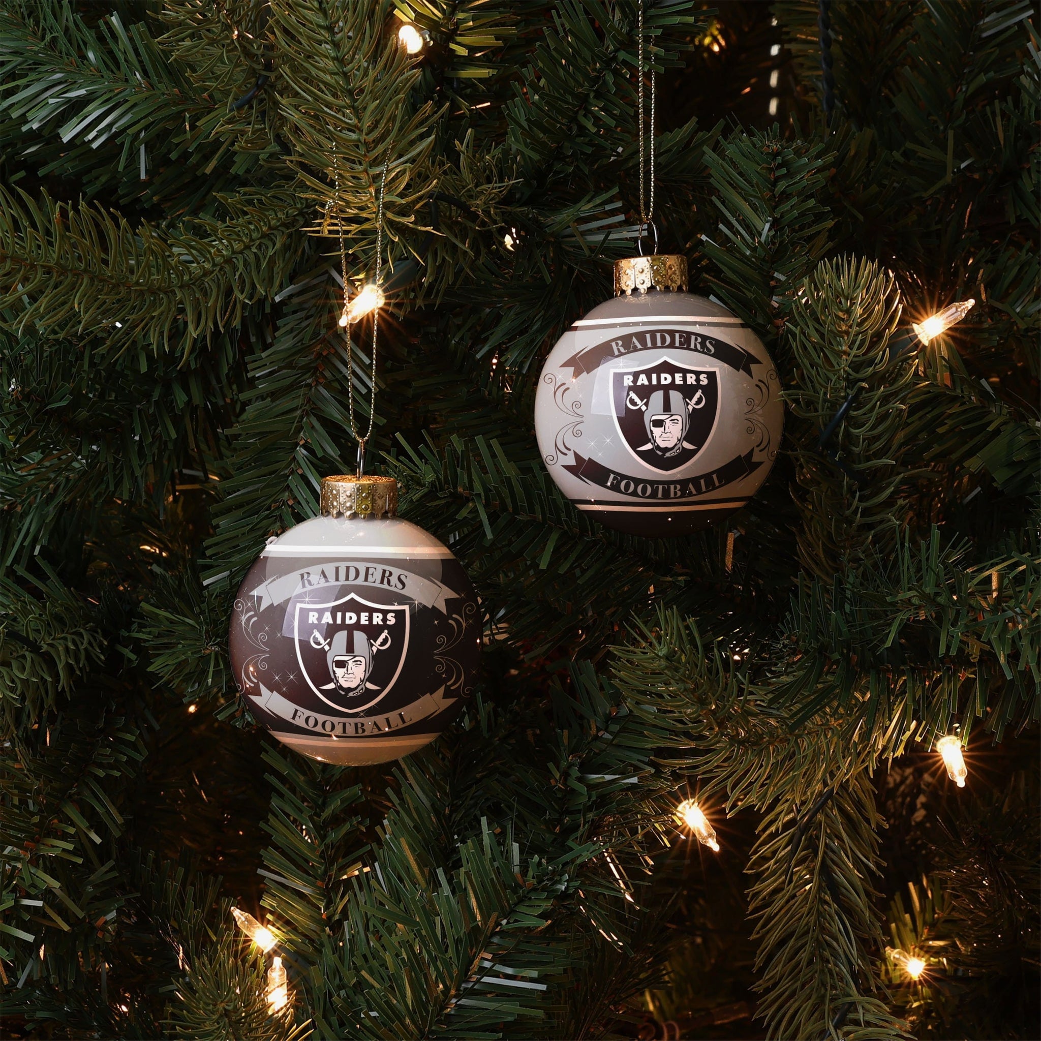 Las Vegas Raiders Christmas Decorations, Raiders Holiday Decor