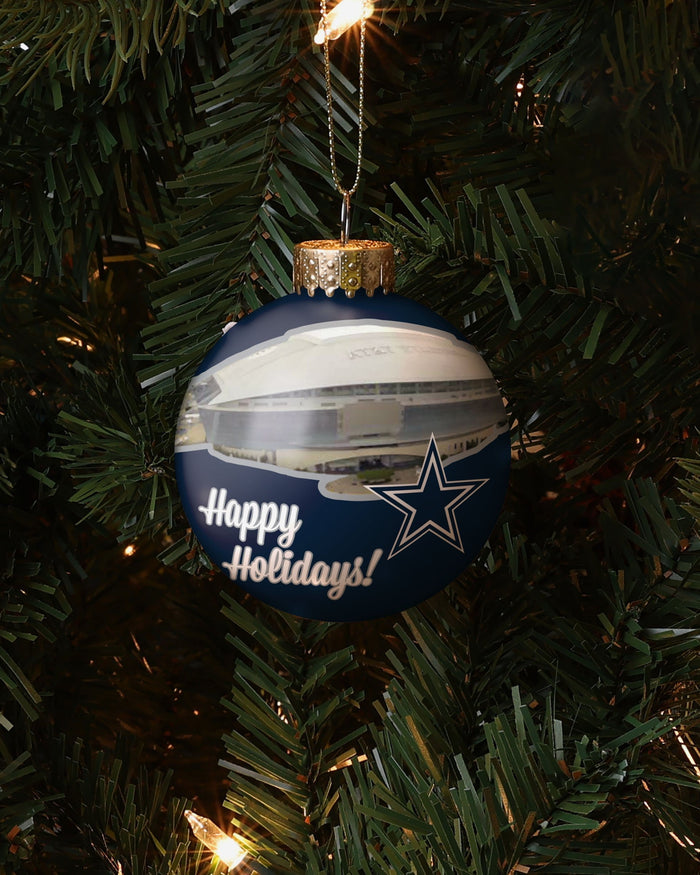 Dallas Cowboys Stadium Print Glass Ball Ornament FOCO - FOCO.com