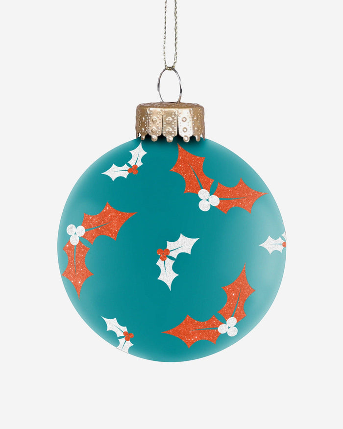 Miami Dolphins Stadium Print Glass Ball Ornament FOCO - FOCO.com