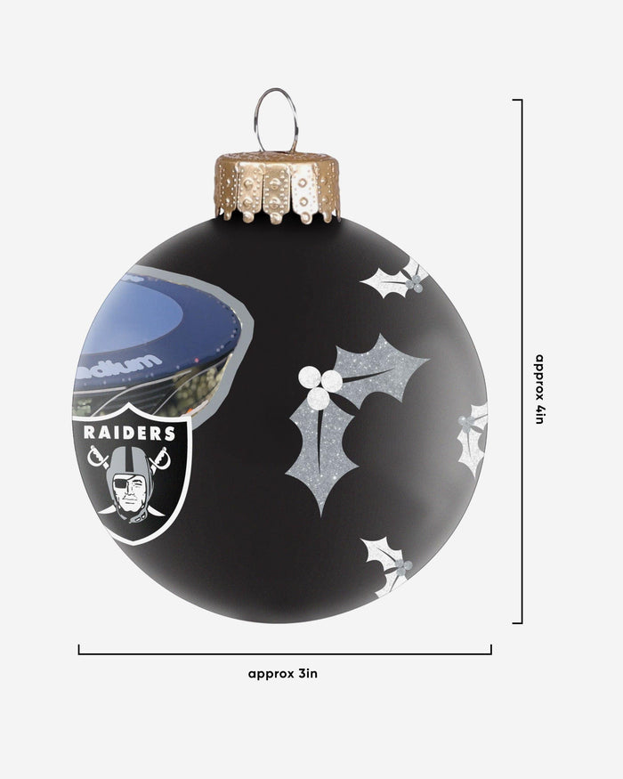 Las Vegas Raiders Stadium Print Glass Ball Ornament FOCO - FOCO.com