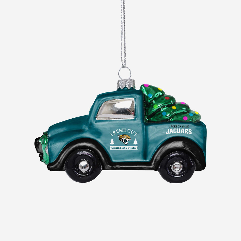 Jacksonville Jaguars Blown Glass Truck Ornament FOCO - FOCO.com