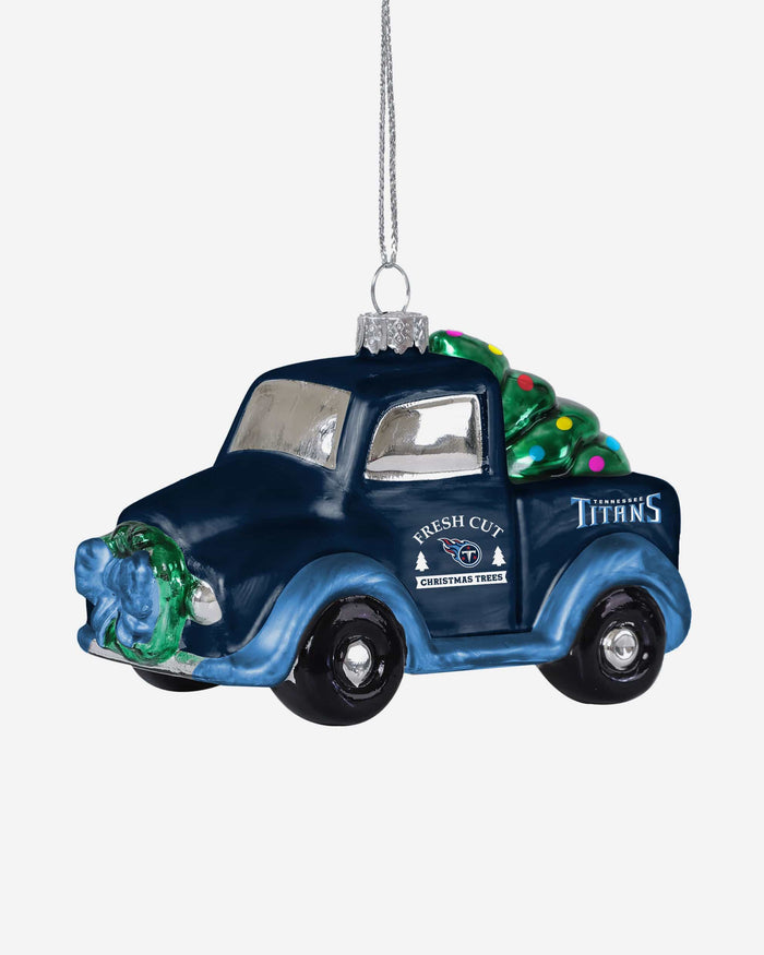 Tennessee Titans Blown Glass Truck Ornament FOCO - FOCO.com