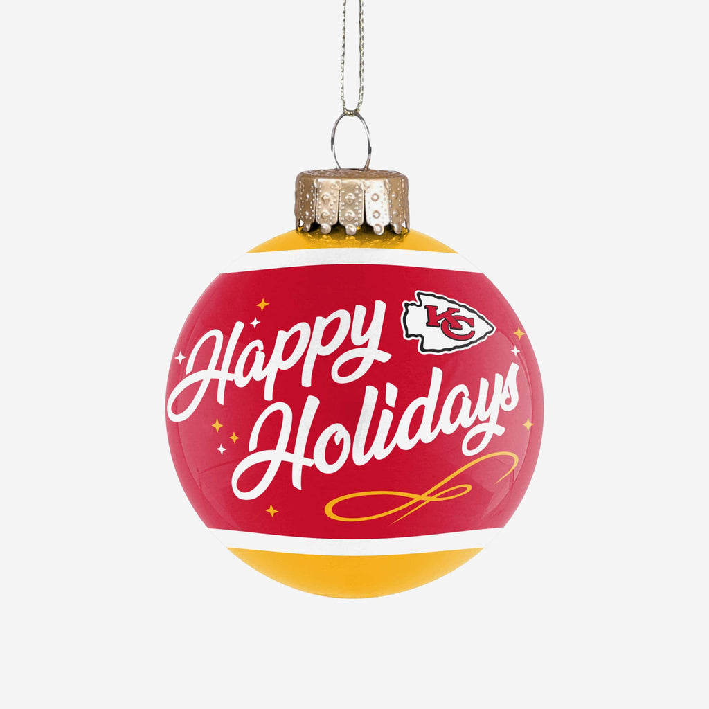 Kansas City Chiefs Super Bowl LVII Champions Glass Ball Ornament FOCO - FOCO.com