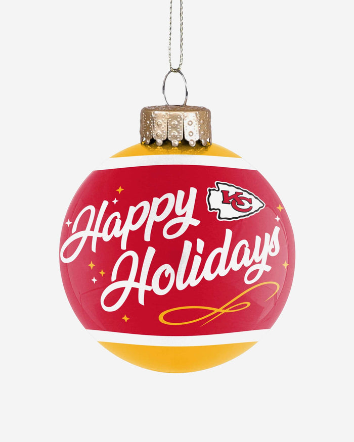 Kansas City Chiefs Super Bowl LVII Champions Glass Ball Ornament FOCO - FOCO.com