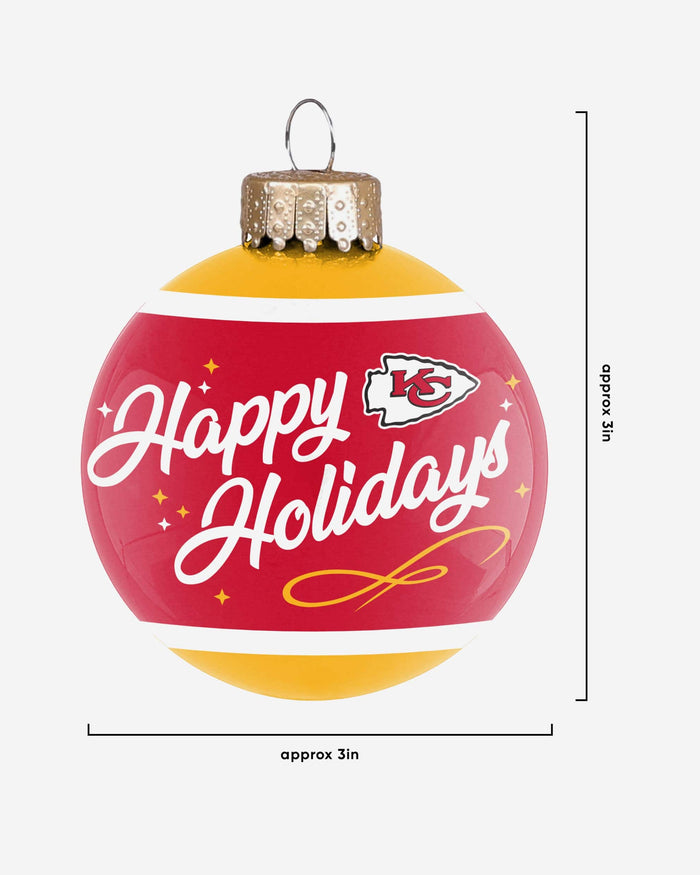 Kansas City Chiefs Super Bowl LVII Champions Glass Ball Ornament FOCO - FOCO.com