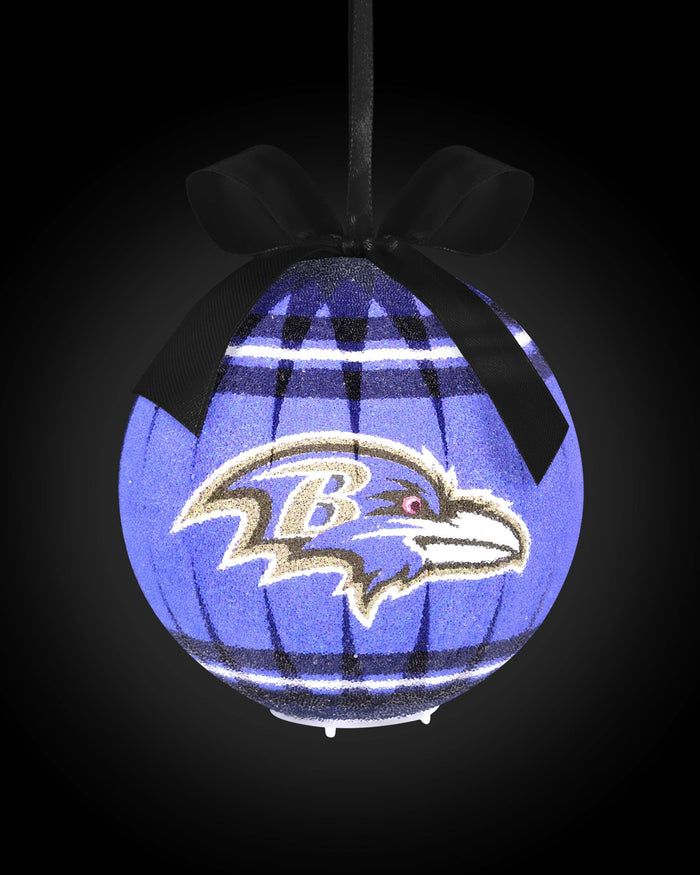Baltimore Ravens LED Shatterproof Ball Ornament FOCO - FOCO.com