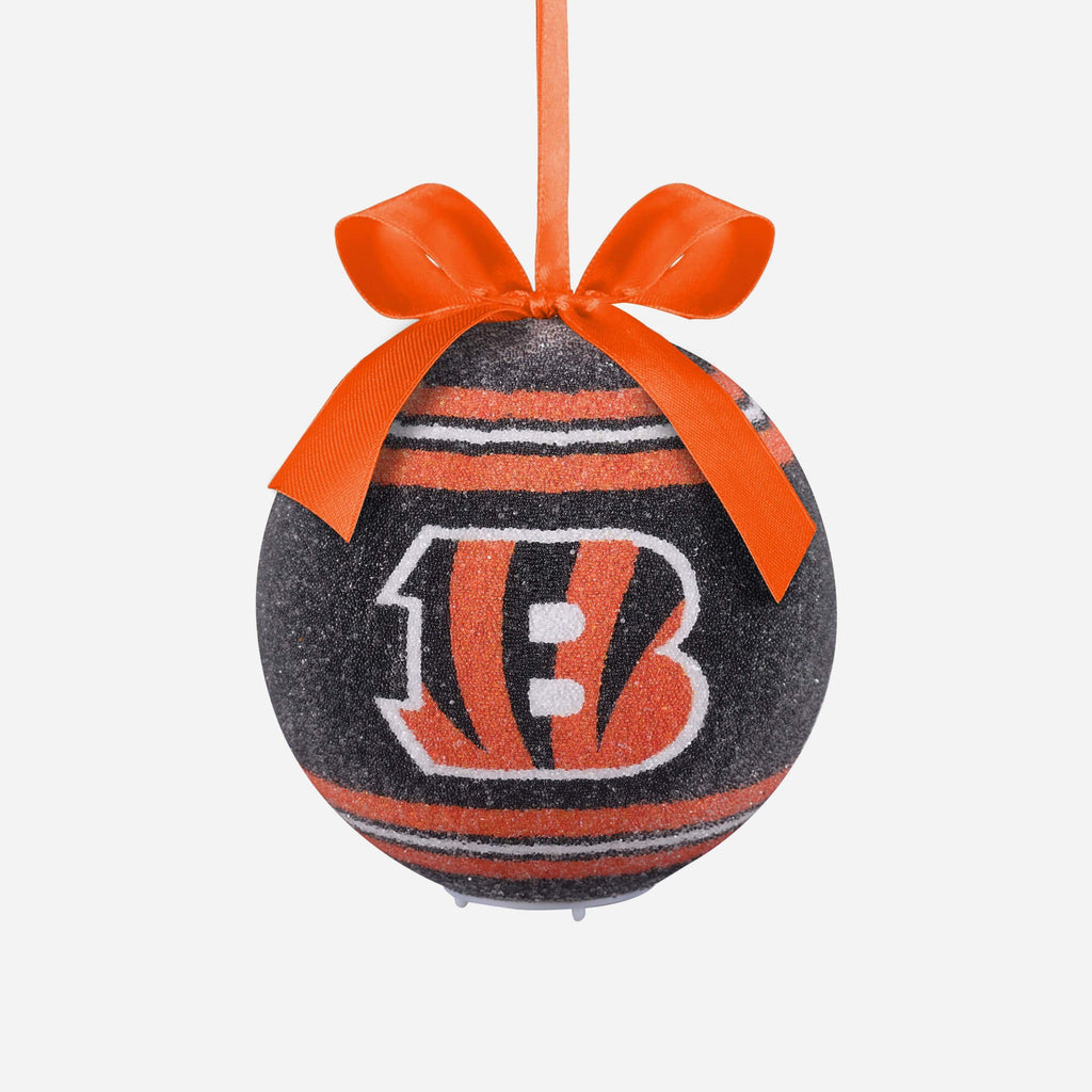 Cincinnati Bengals LED Shatterproof Ball Ornament FOCO - FOCO.com