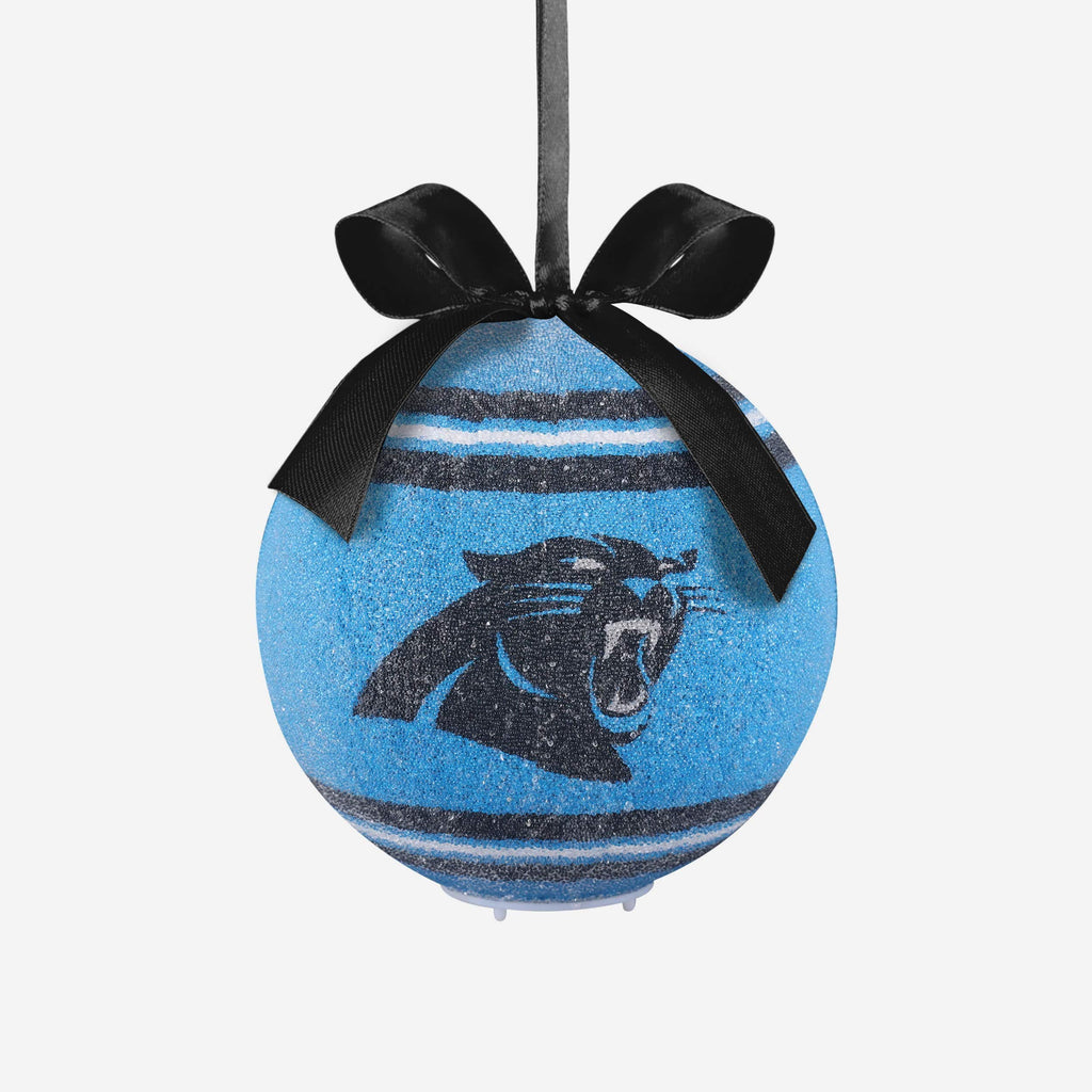Carolina Panthers LED Shatterproof Ball Ornament FOCO - FOCO.com