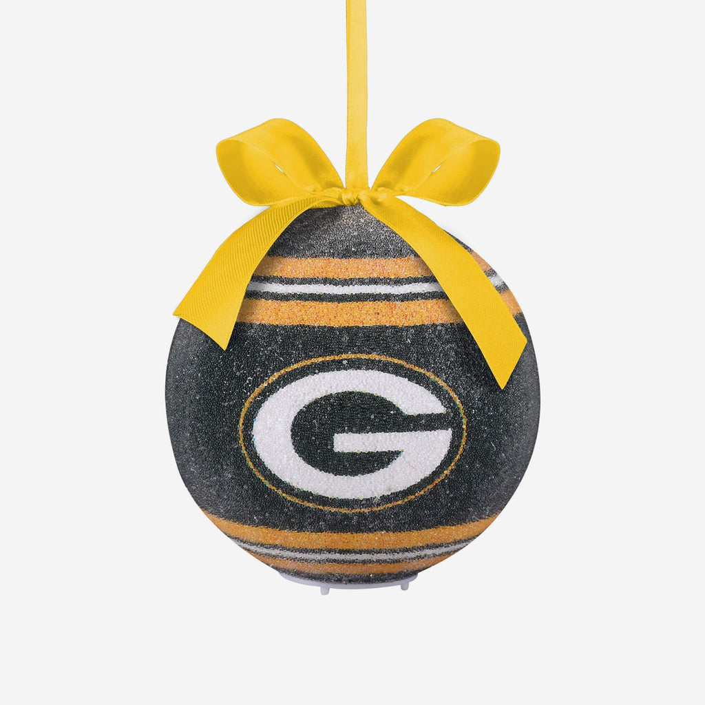 Green Bay Packers LED Shatterproof Ball Ornament FOCO - FOCO.com