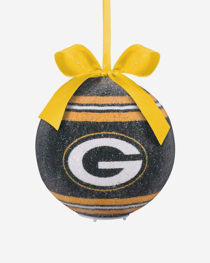 Green Bay Packers LED Shatterproof Ball Ornament FOCO - FOCO.com
