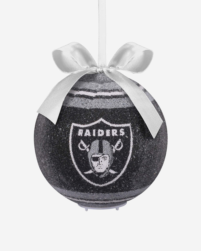 Las Vegas Raiders LED Shatterproof Ball Ornament FOCO - FOCO.com