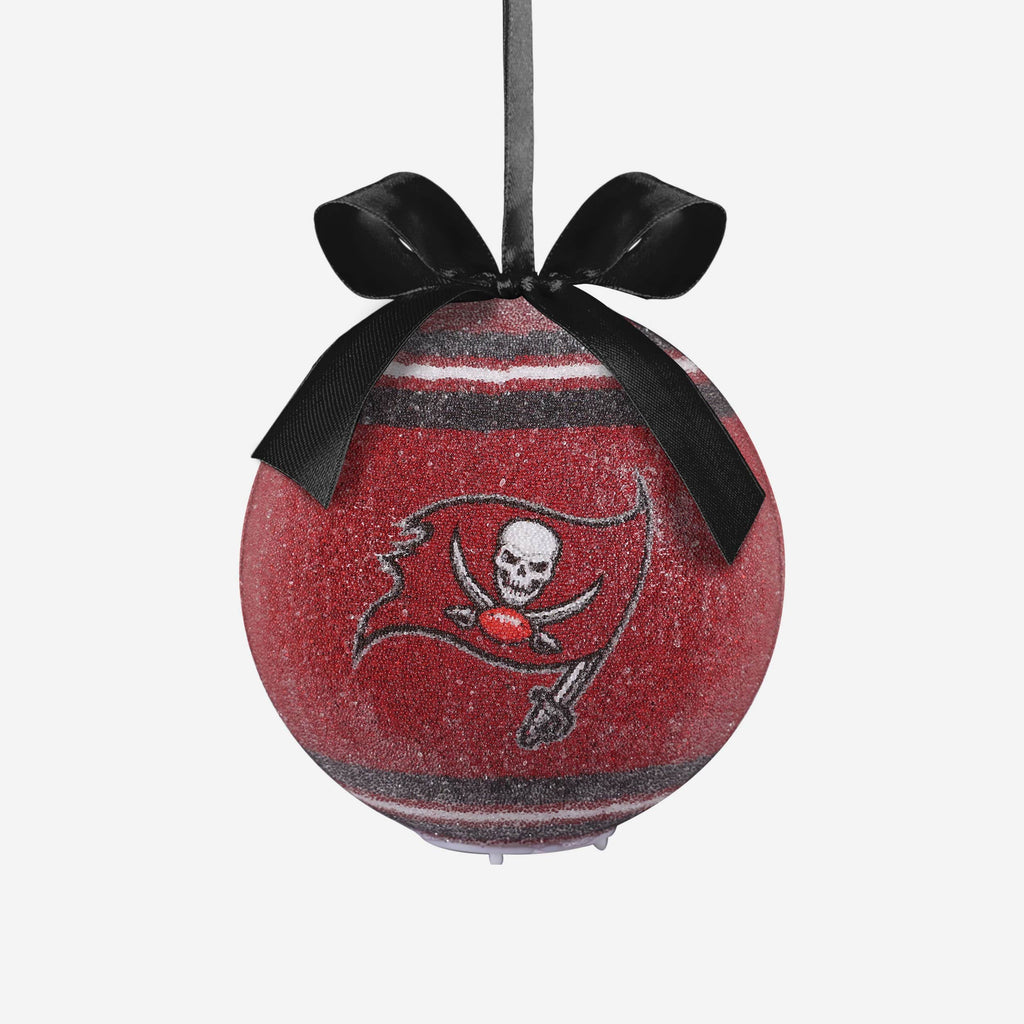Tampa Bay Buccaneers LED Shatterproof Ball Ornament FOCO - FOCO.com
