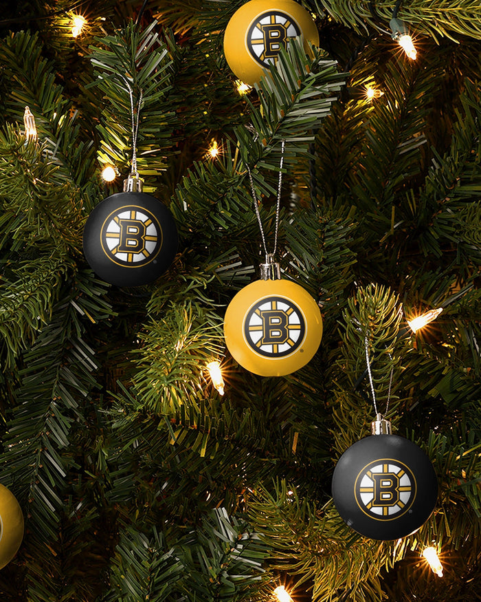 Boston Bruins 12 Pack Ball Ornament Set FOCO - FOCO.com