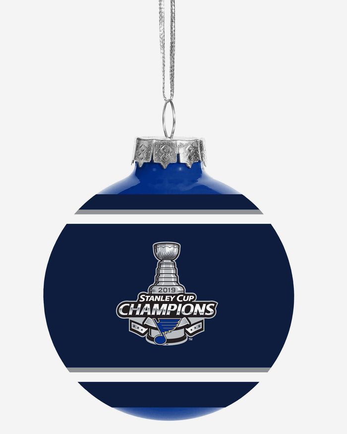St Louis Blues 2019 Stanley Cup Champions Glass Ball Ornament FOCO - FOCO.com