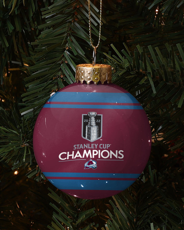 Colorado Avalanche NHL 2022 Stanley Cup Champions Ring Ornament
