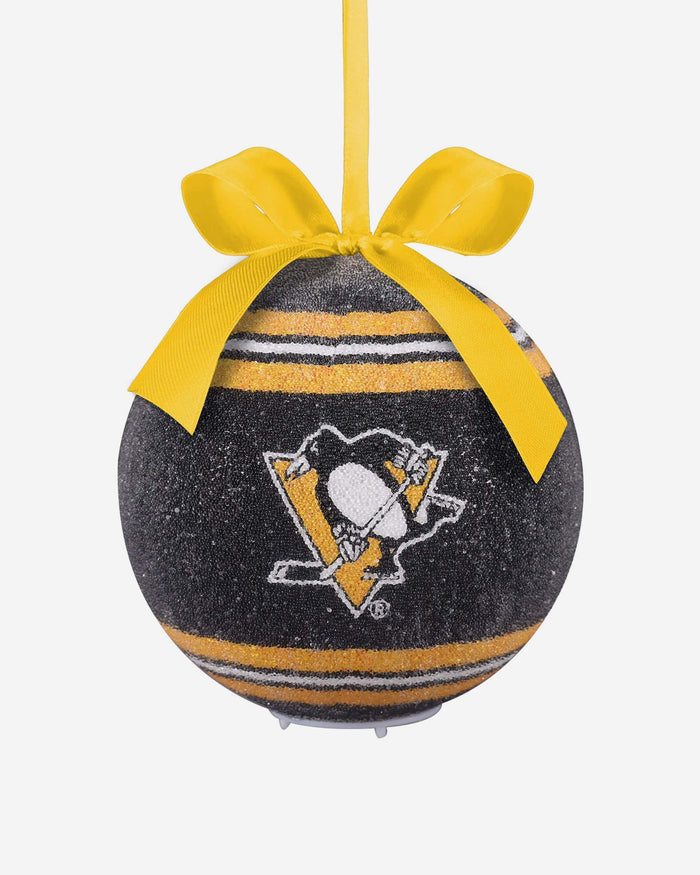 Pittsburgh Penguins LED Shatterproof Ball Ornament FOCO - FOCO.com