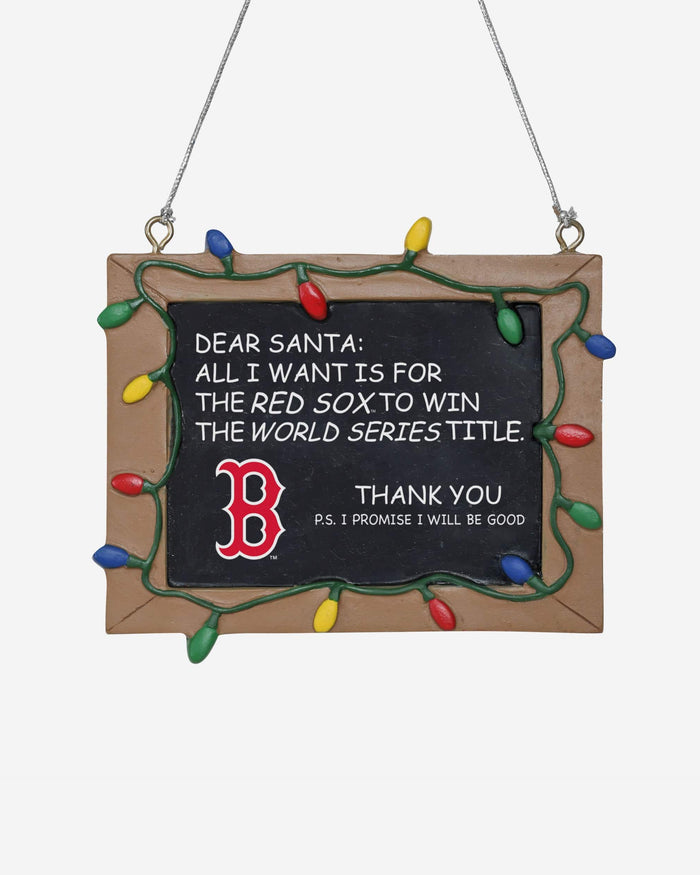 Boston Red Sox Resin Chalkboard Sign Ornament FOCO - FOCO.com