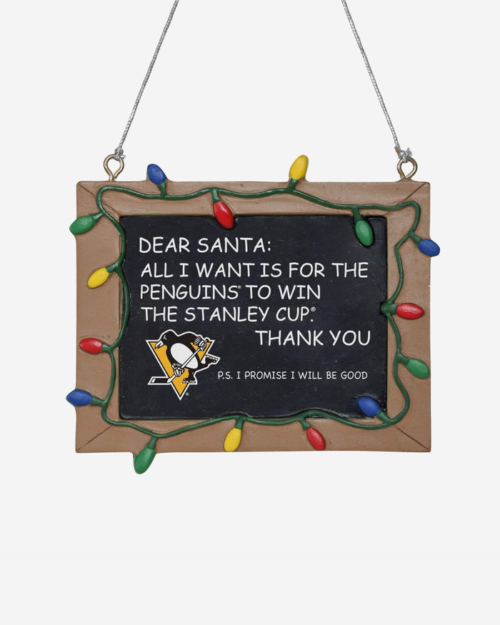Pittsburgh Penguins Chalkboard Sign Ornament Foco - FOCO.com