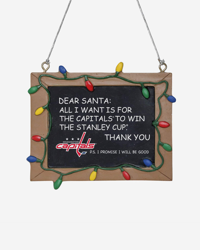 Washington Capitals Resin Chalkboard Sign Ornament FOCO - FOCO.com