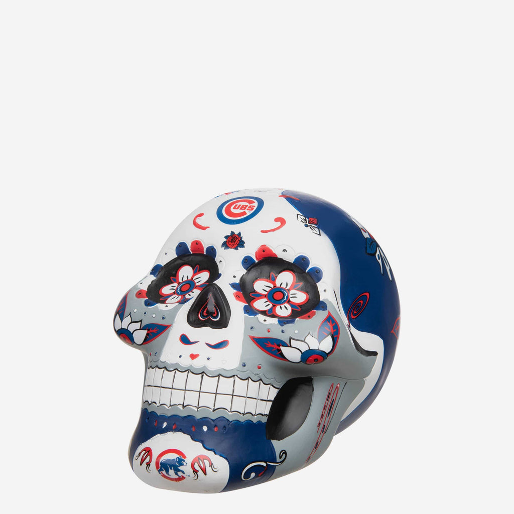 Chicago Cubs Day Of The Dead Skull Figurine FOCO