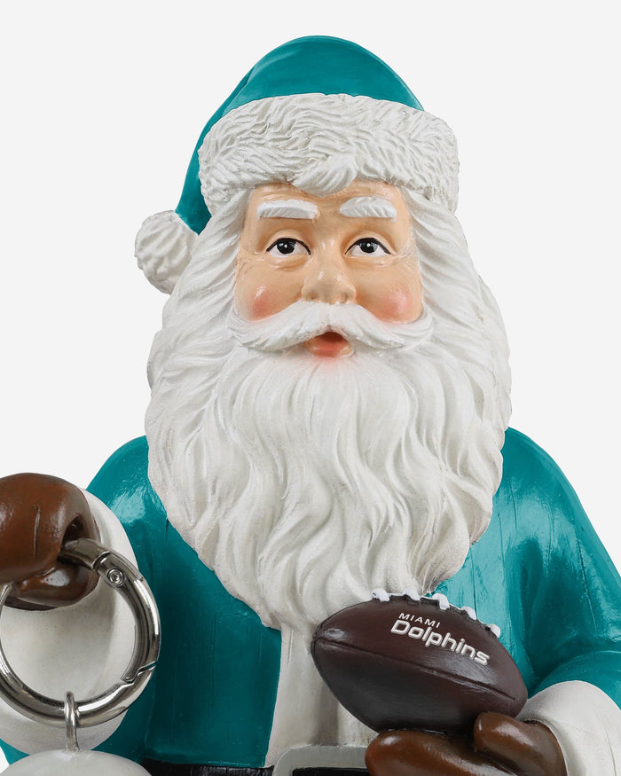 Miami Dolphins Santa Figure With Light Up Lantern FOCO - FOCO.com
