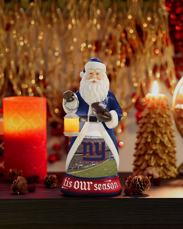 New York Giants Santa Figure With Light Up Lantern FOCO - FOCO.com