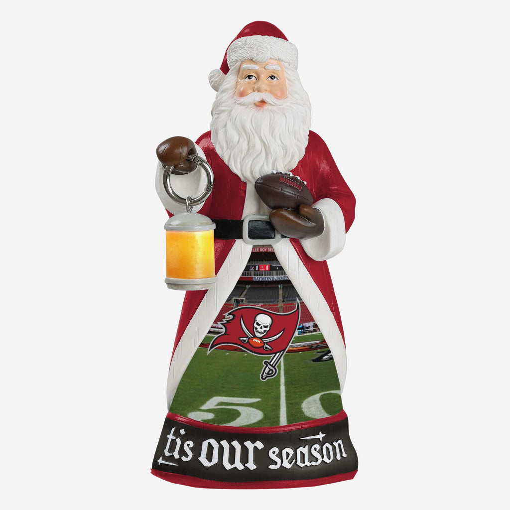 Tampa Bay Buccaneers Santa Figure With Light Up Lantern FOCO - FOCO.com